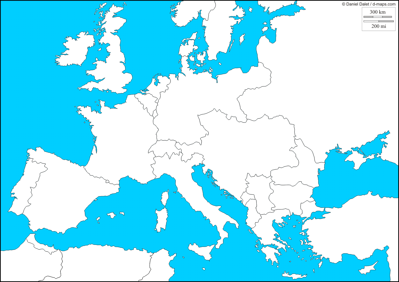 Map of Europe in 1914